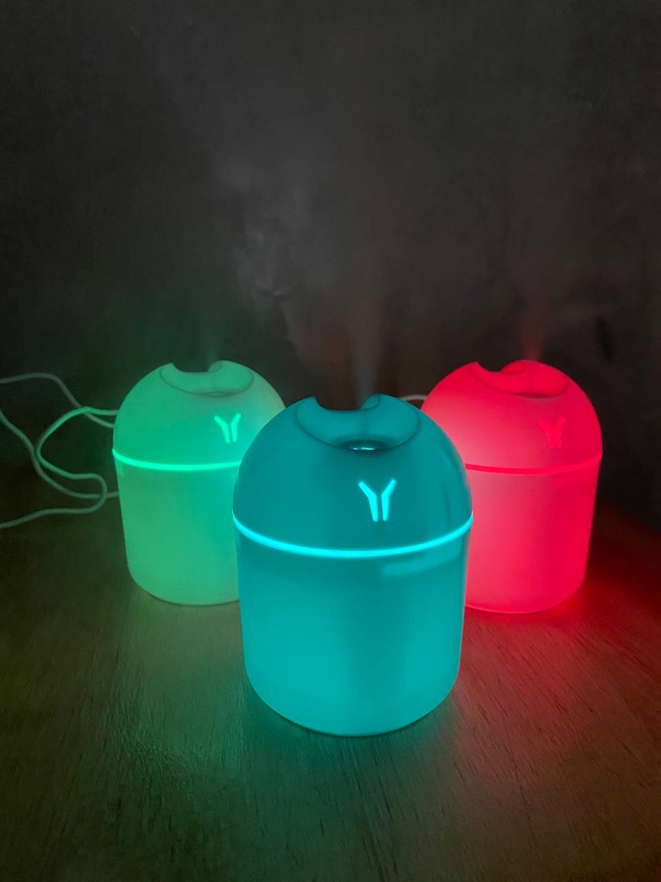 Humificadores Domo Con Luces Led En Funcionamiento